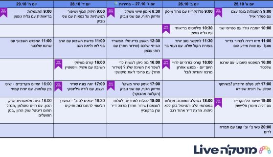  השבוע במוטק'ה live
