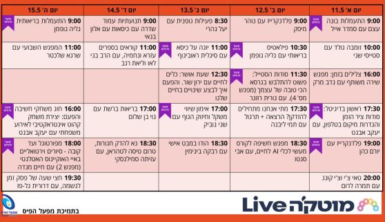  השבוע במוטק'ה live